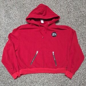 Salty Honey Red Women's Hoodie‎ Front Pockets Zip Cozy XXL